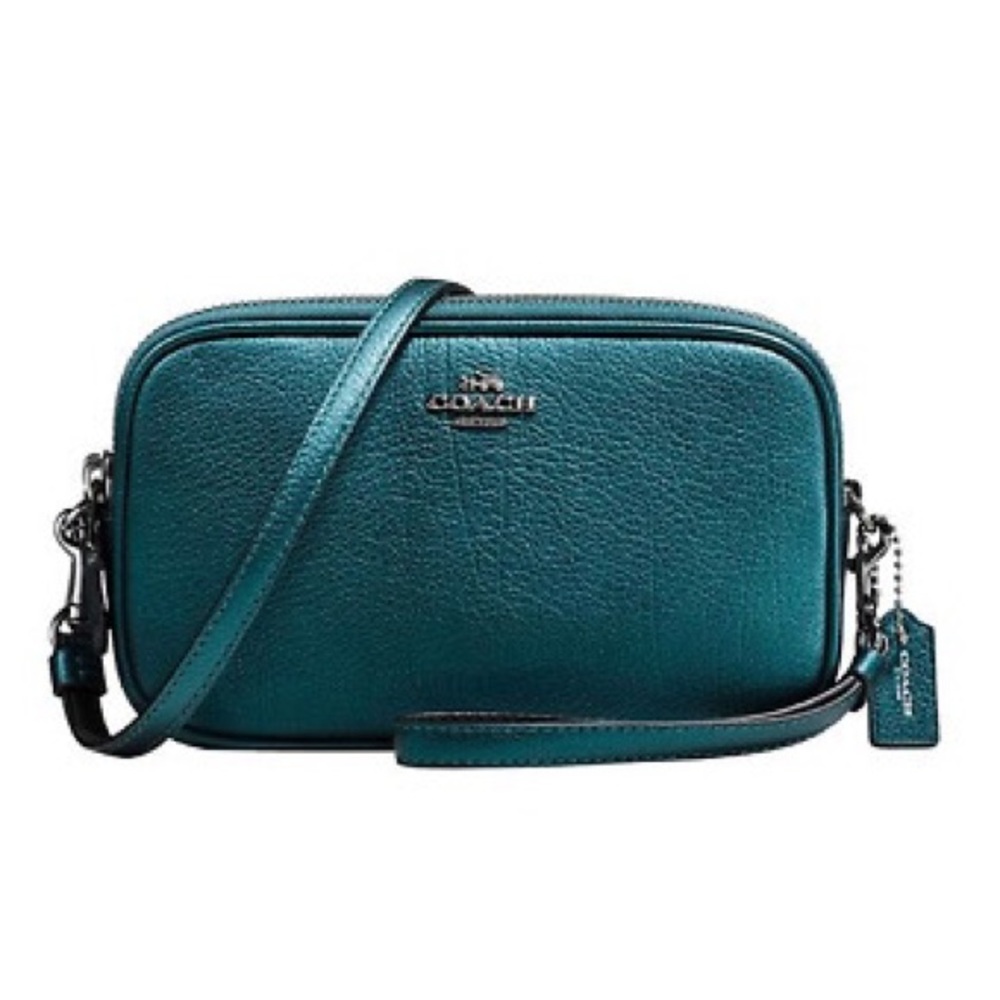 COACH Metallic Crossbody Clutch
